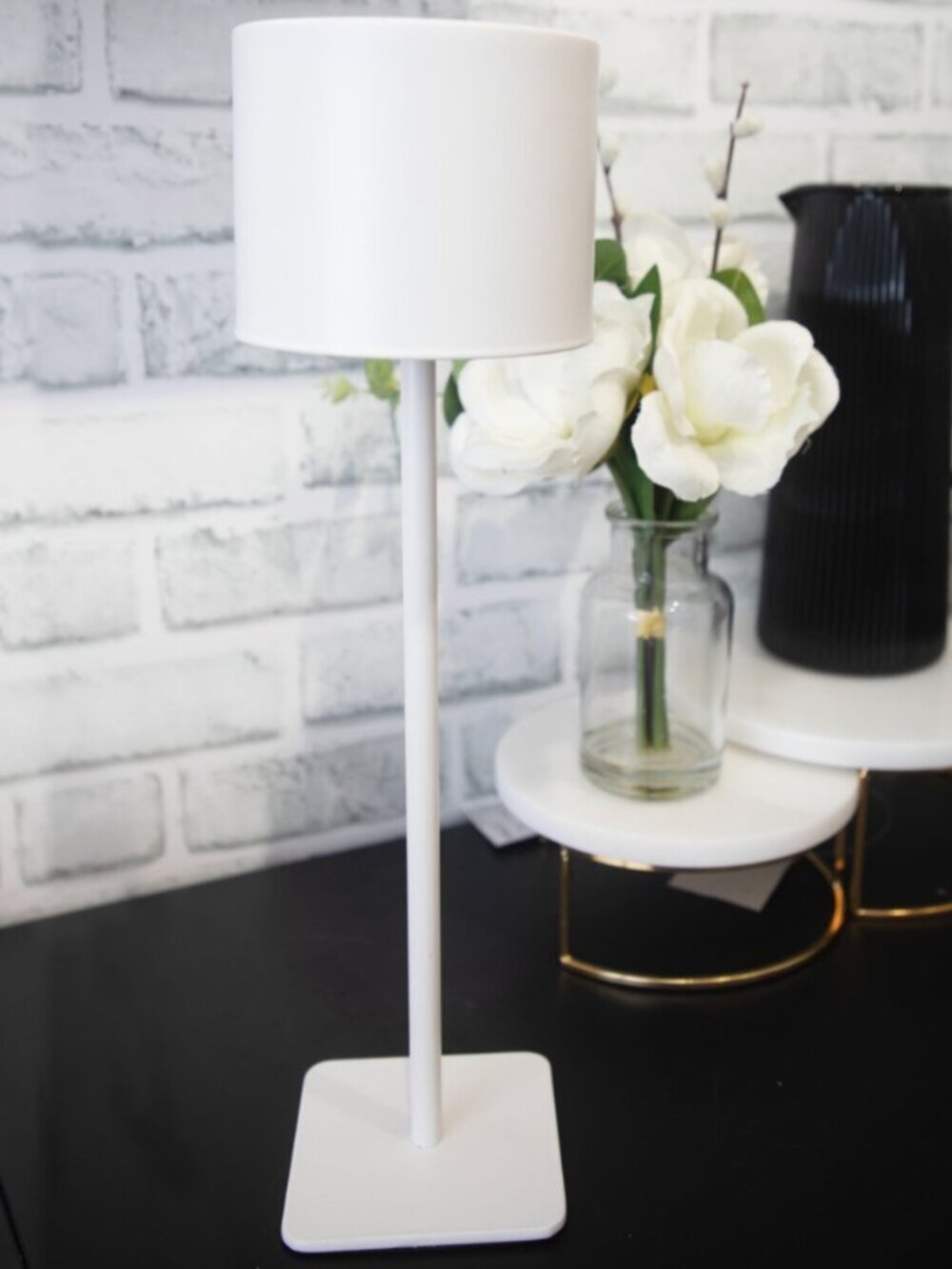 Portable White LED Touch Lamp – Rechargeable w/ Dimmer